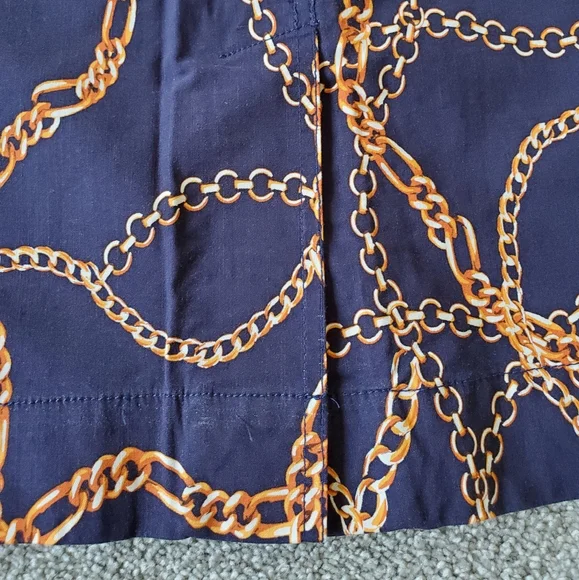 Anthropologie fitted patch pockets skirt, medium, blue - Picture 10 of 15